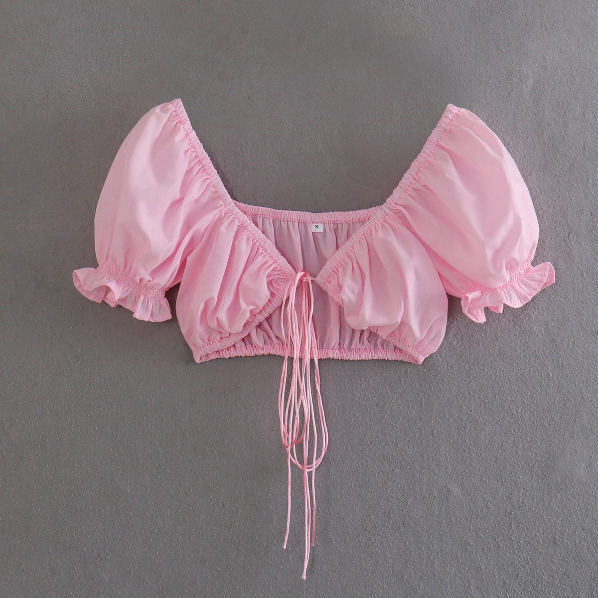 Women's Design Sense Multi-color Short Sleeve Bustier