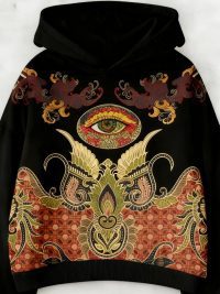 Fashion Casual Printed Polyester Sweater