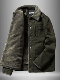 Men's Thick Fleece Short Cotton Jacket