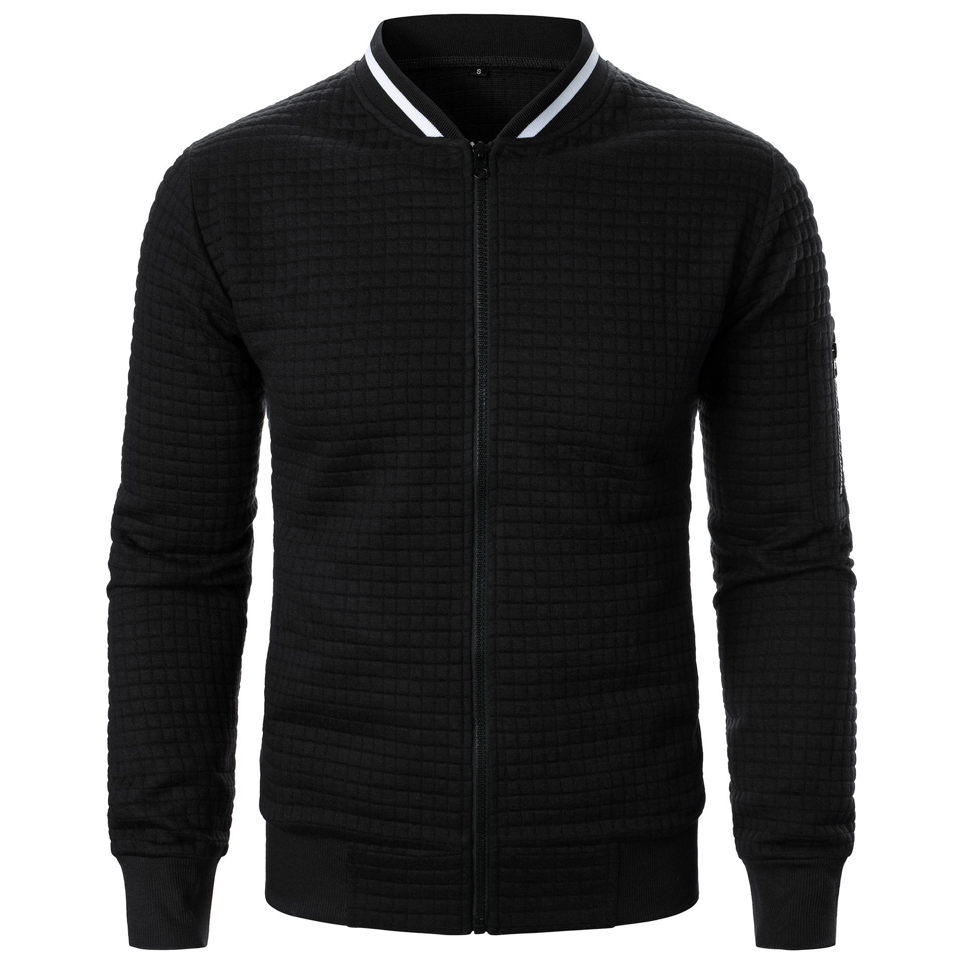 Men's Zip-up Stand Collar Sweatshirt Jacket