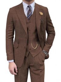 Men's Casual Fashion Three-piece Set