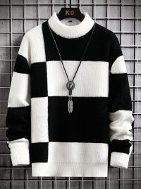 Polyester Men's Casual Cardigan Sweater Coat