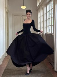 Backless Cross-strap Slim-fit Long Dress For Women