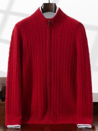 Men's Solid Color Casual Business Sweater