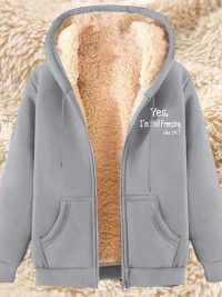 Men's Fleece-lined Hoodie With Thickened Lamb Wool For Winter