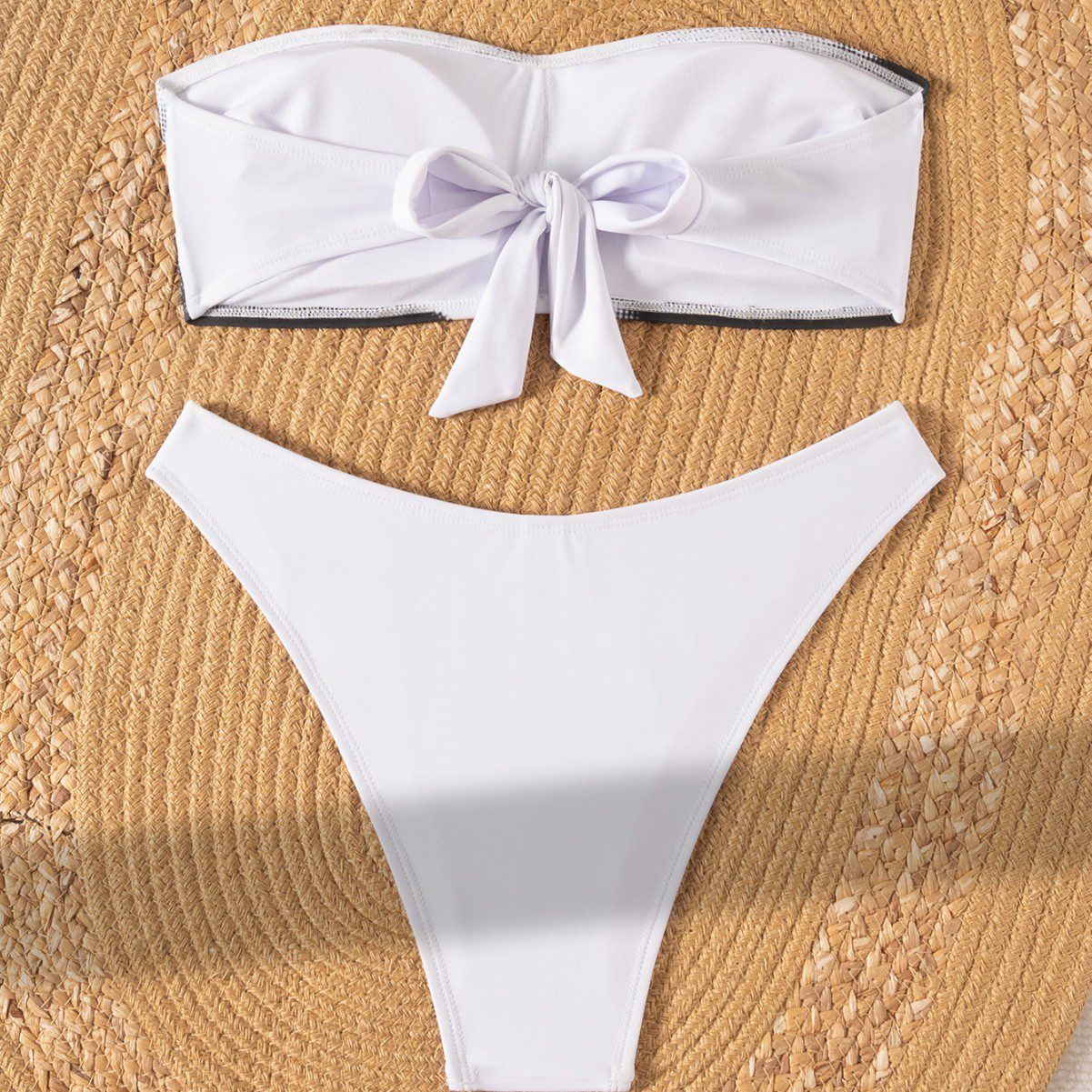 Tube-top Bikini Swimsuit Set For Women