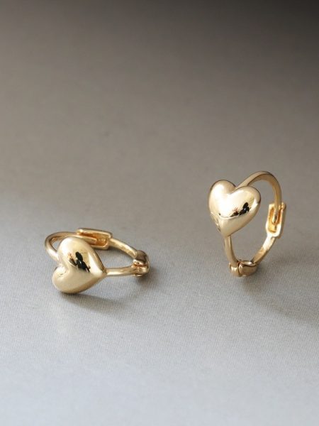 Minimalist Heart-shaped Ear Bone Clip Earrings