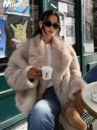 Fur Autumn And Winter Faux Fur Women's Clothing Top