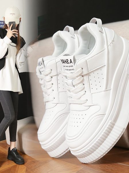 Chunky-soled Casual Shoes For Short Women That Add Height
