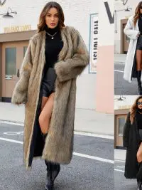 Fashionable V-neck Long Coat For Women