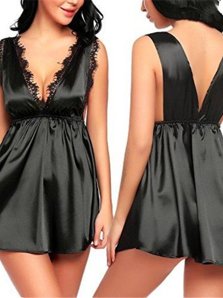 Women Sexy Bra Nightdress Nightwear Lingerie Nightwear Nightdress