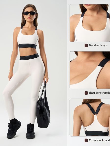 Womens Shock-Proof Back-Support Fitness Yoga Bra