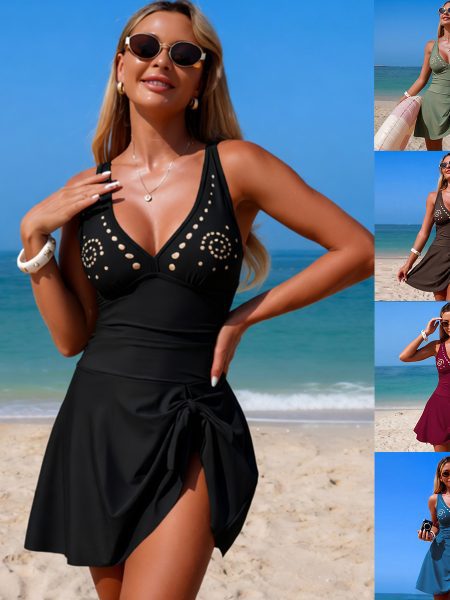 One Piece Swimsuit Cutout Bikini