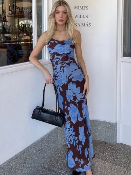 New Stylish Sleeveless Slip Dress With A Chic Print