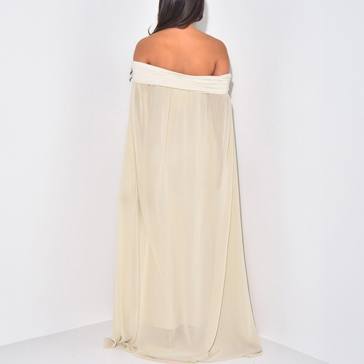 Womens Solid-Color Casual Bodycon Maxi Dress