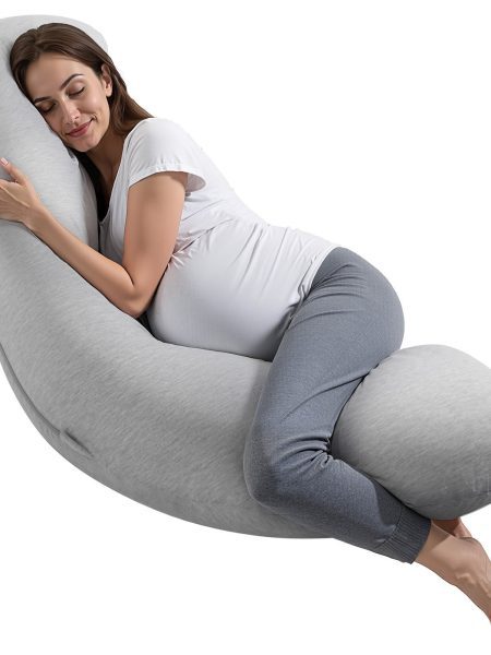 Pregnancy Pillows For Side Sleeping, L-Shaped Maternity Pillow For Pregnant Women