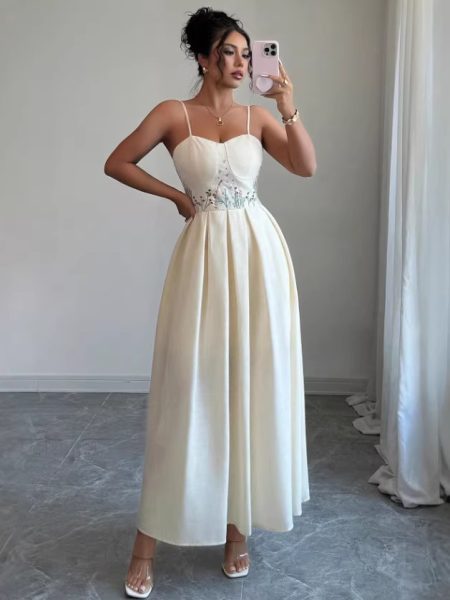 Womens Cinched Strapless Sexy Dress