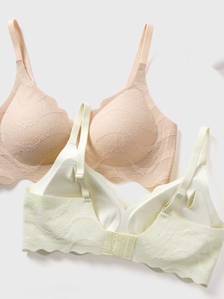 Lace Wireless Seamless Nylon Bra