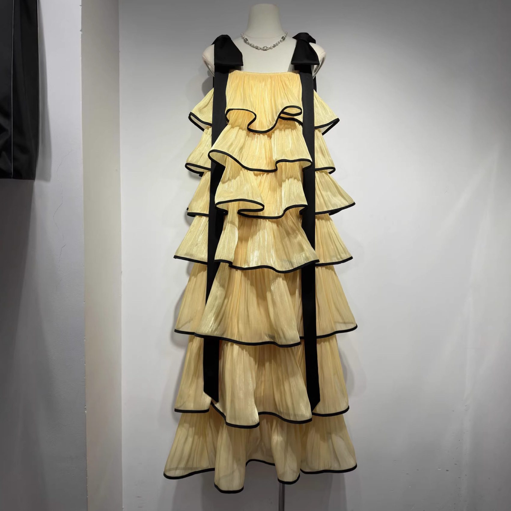 French Chic Camisole Dress For Women With Ruffled Hem