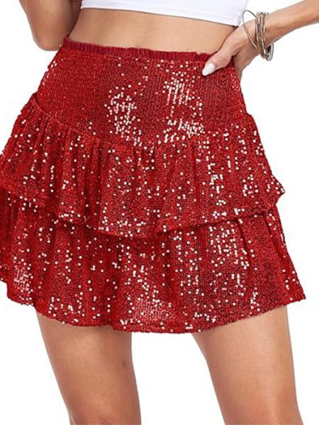 Sequin Performance Sequin Dance Skirt