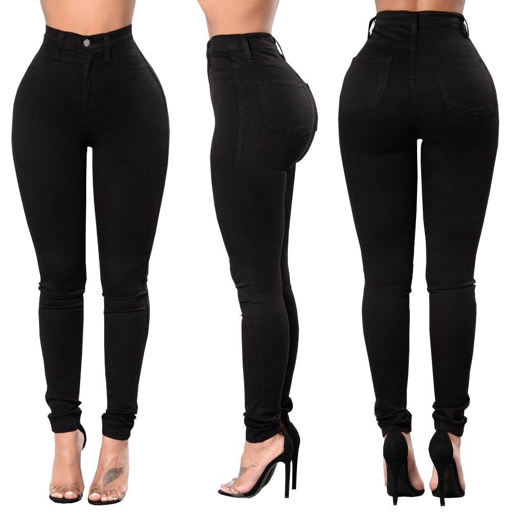 High-waisted Stretchy Slim-fit Skinny Jeans