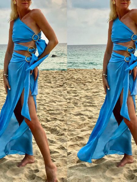 Womens Fashionable And Sexy Strapless Sleeveless Dress