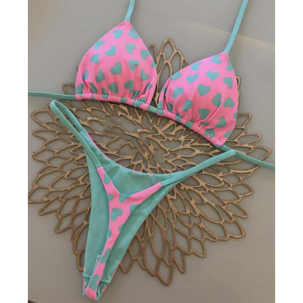 Bikini Swimsuit Three-piece Style Sexy Cartoon Print