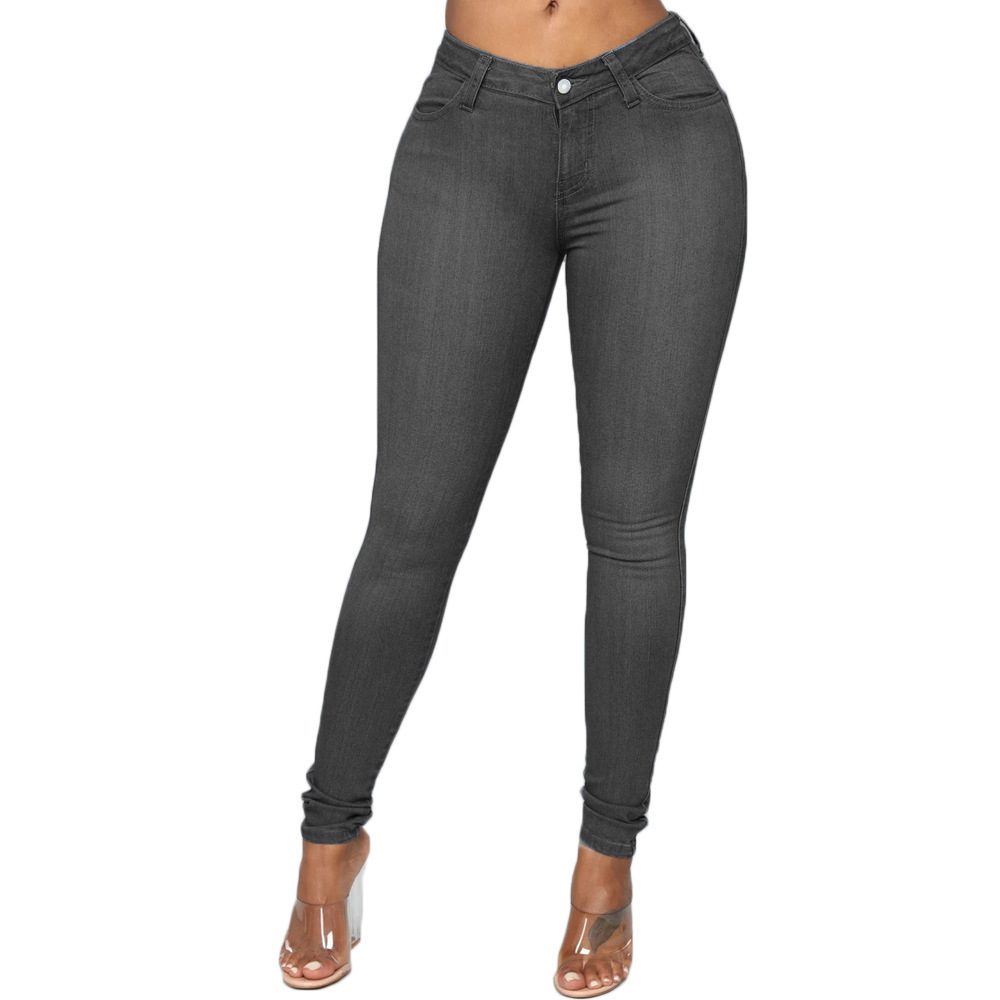 High-waisted Stretchy Slim-fit Skinny Jeans