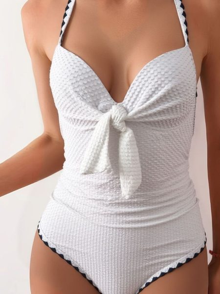 Lacy Chanel-inspired Push-up Sexy One-piece Swimsuit