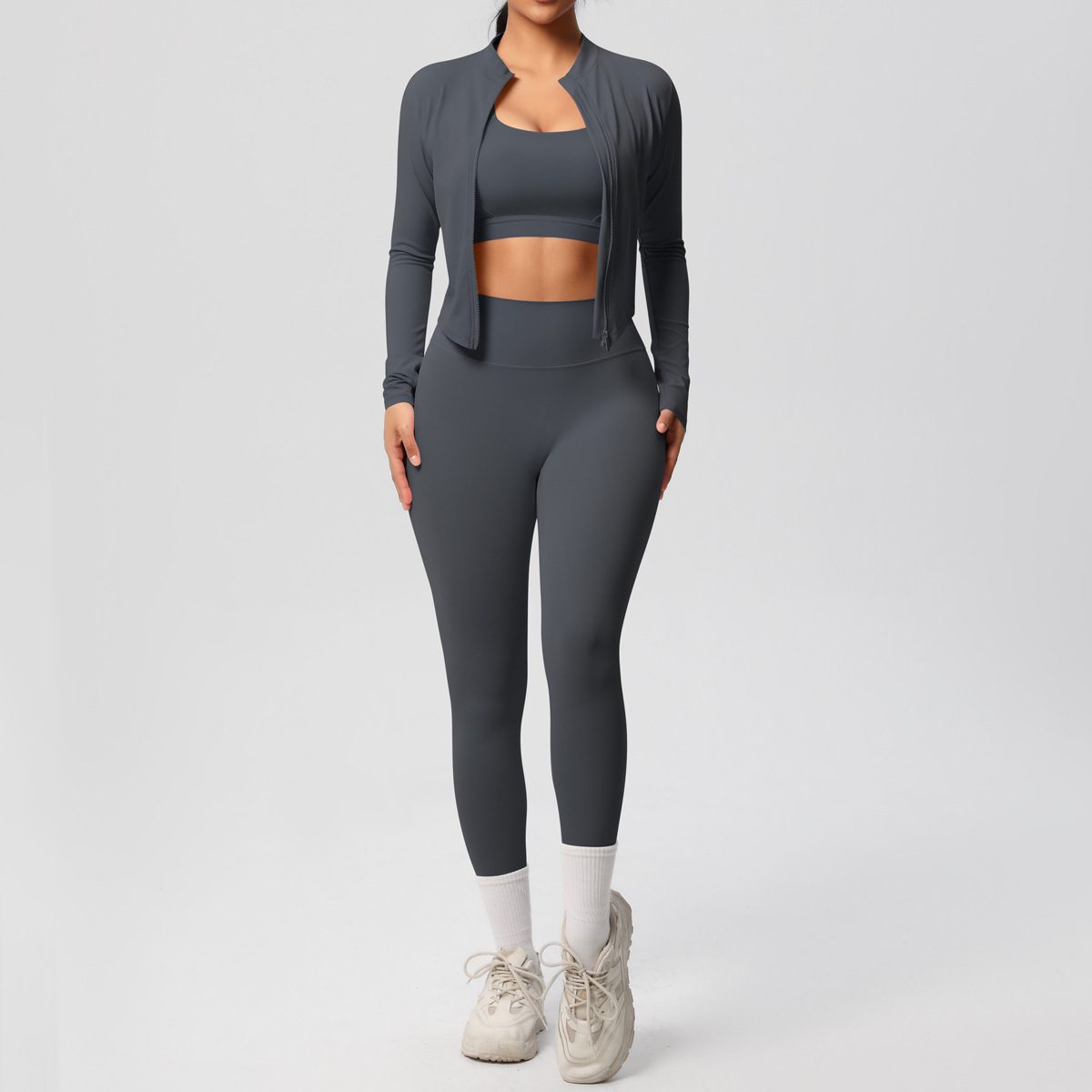 Outdoor Sports Tight-fitting Yoga Outfit Set
