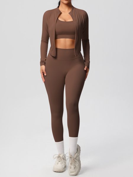 Outdoor Sports Tight-fitting Yoga Outfit Set