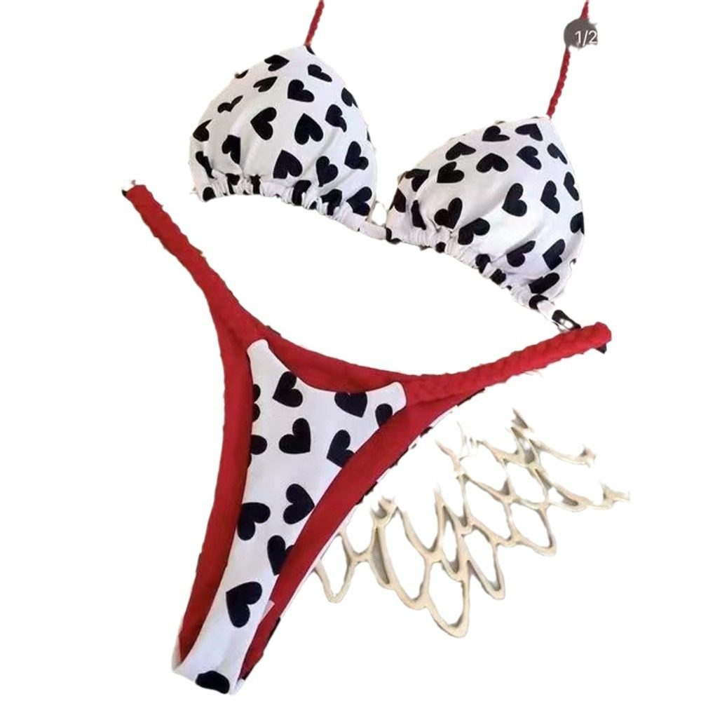 Bikini Swimsuit Three-piece Style Sexy Cartoon Print