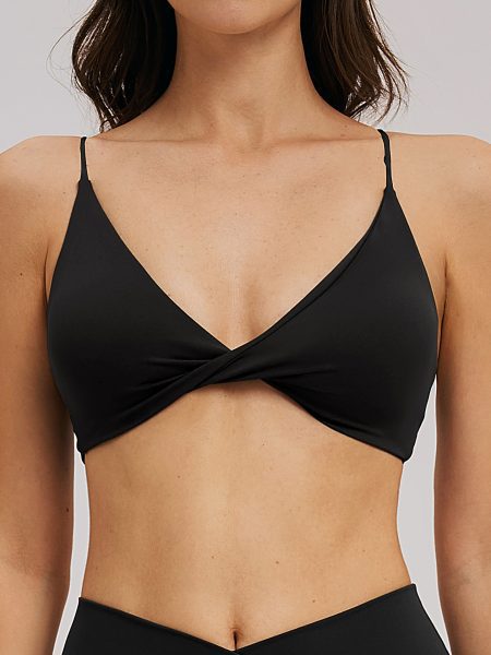 V-neck Thin-strapped Back-flattering Casual Yoga Bra