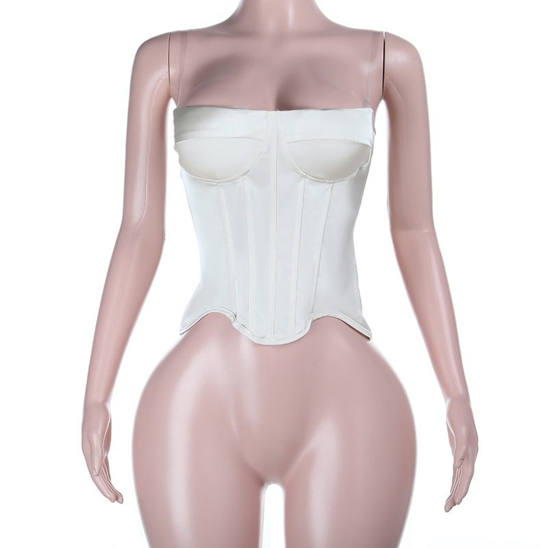 Womens Stylish Sexy Backless Waist-cinching Top