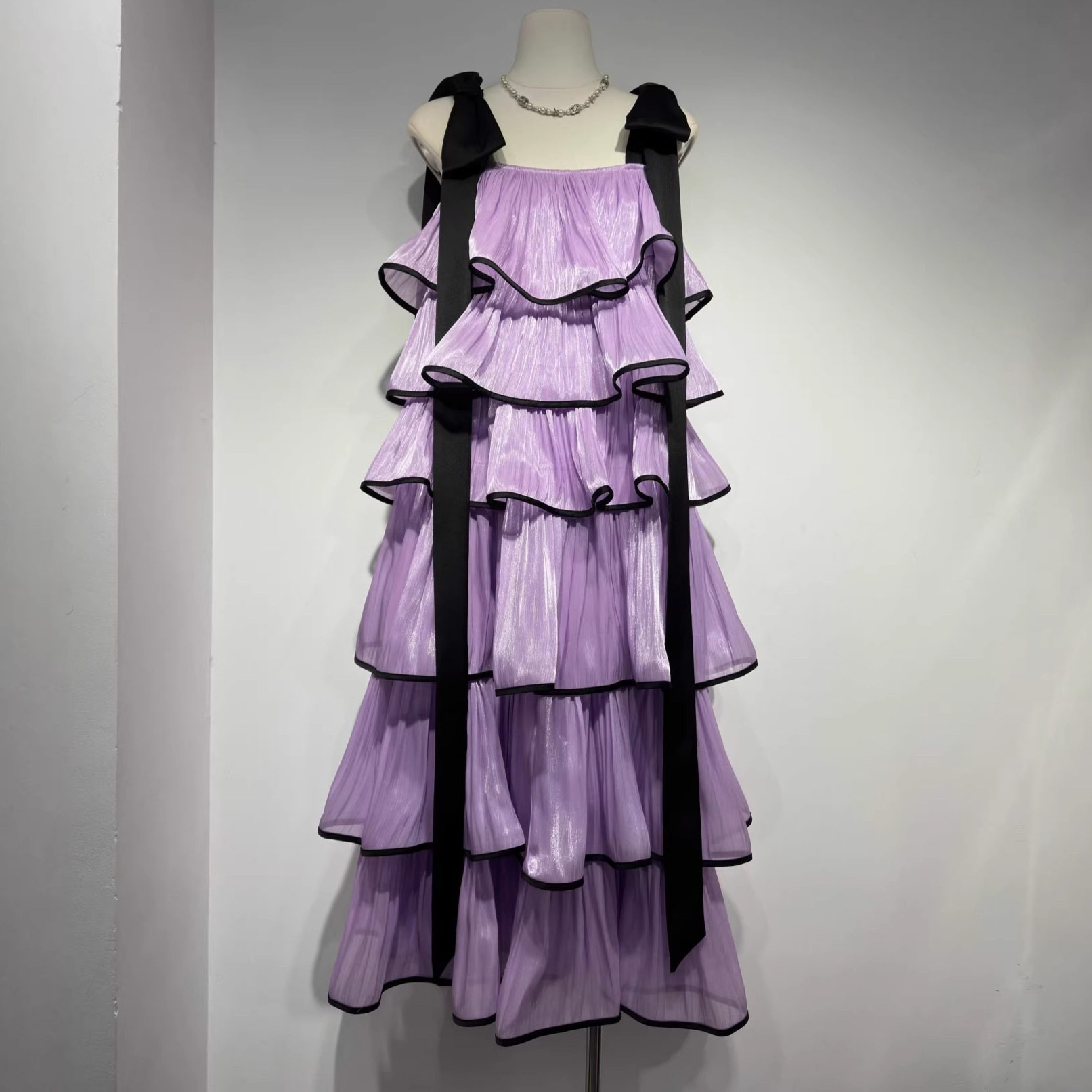 French Chic Camisole Dress For Women With Ruffled Hem