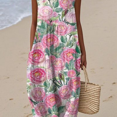 Casual Chic Printed Maxi Dress