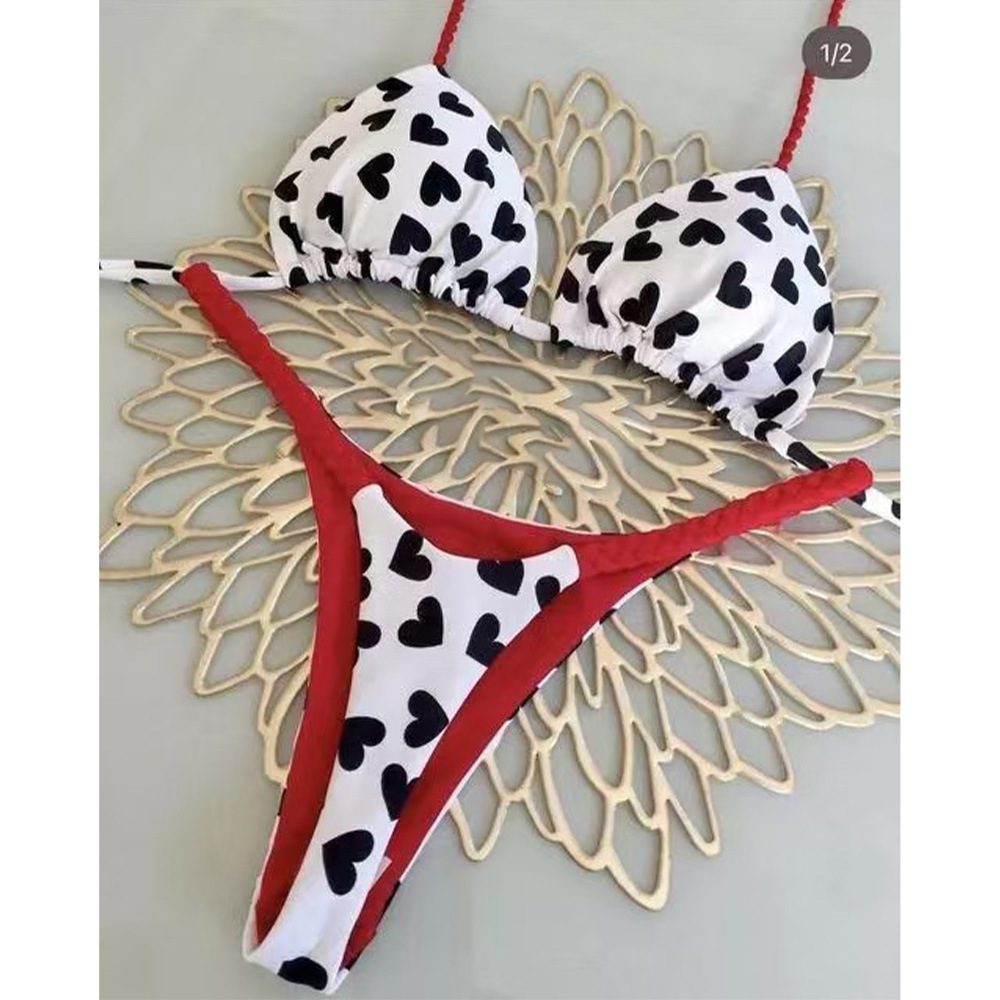 Bikini Swimsuit Three-piece Style Sexy Cartoon Print