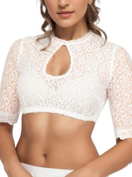 Elegant Classic Lace Base Shirt For Halloween