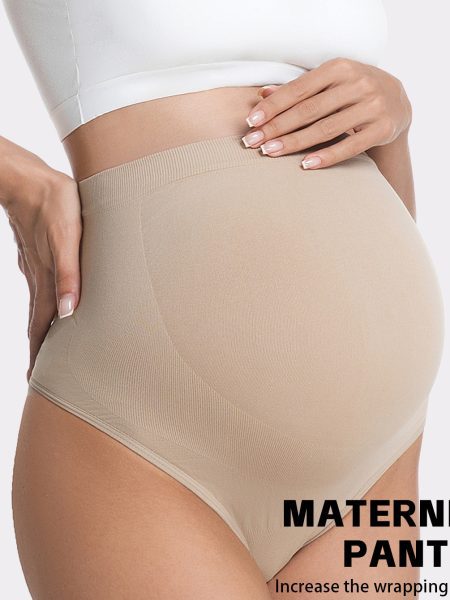 High-waisted Seamless Maternity Underwear For Pregnancy