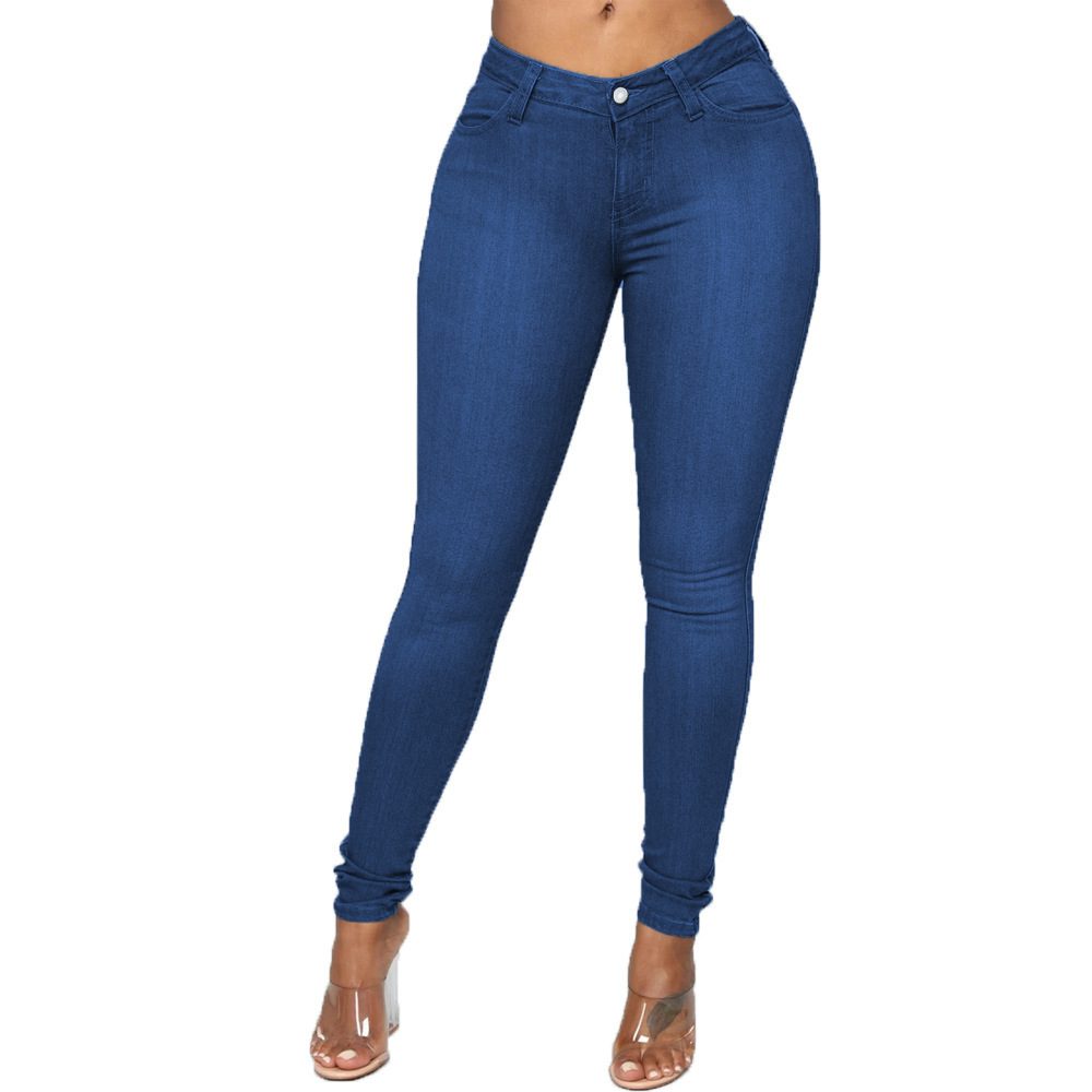 High-waisted Stretchy Slim-fit Skinny Jeans