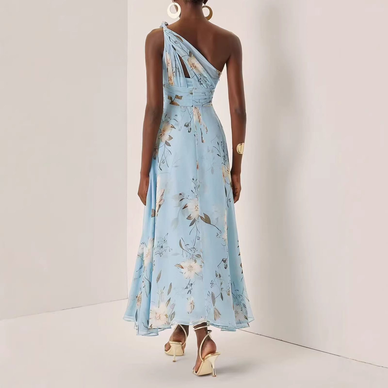 Fashionable Printed Maxi Dress