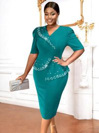 Ruffled Belly Covering Slimming Advanced Dress