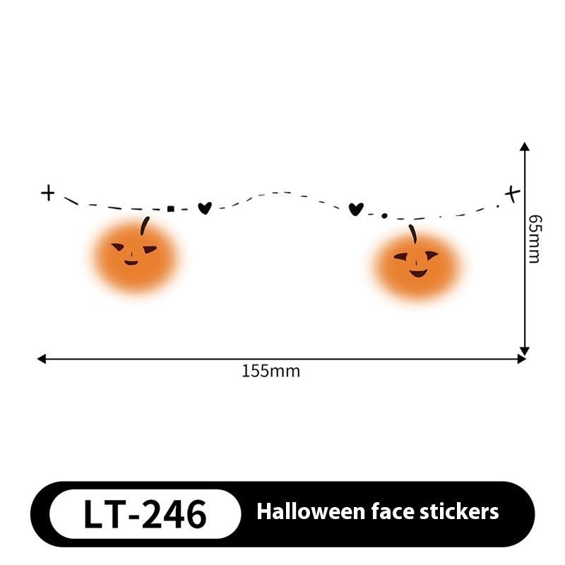 Halloween Makeup Stickers Dress Up Cute Painted