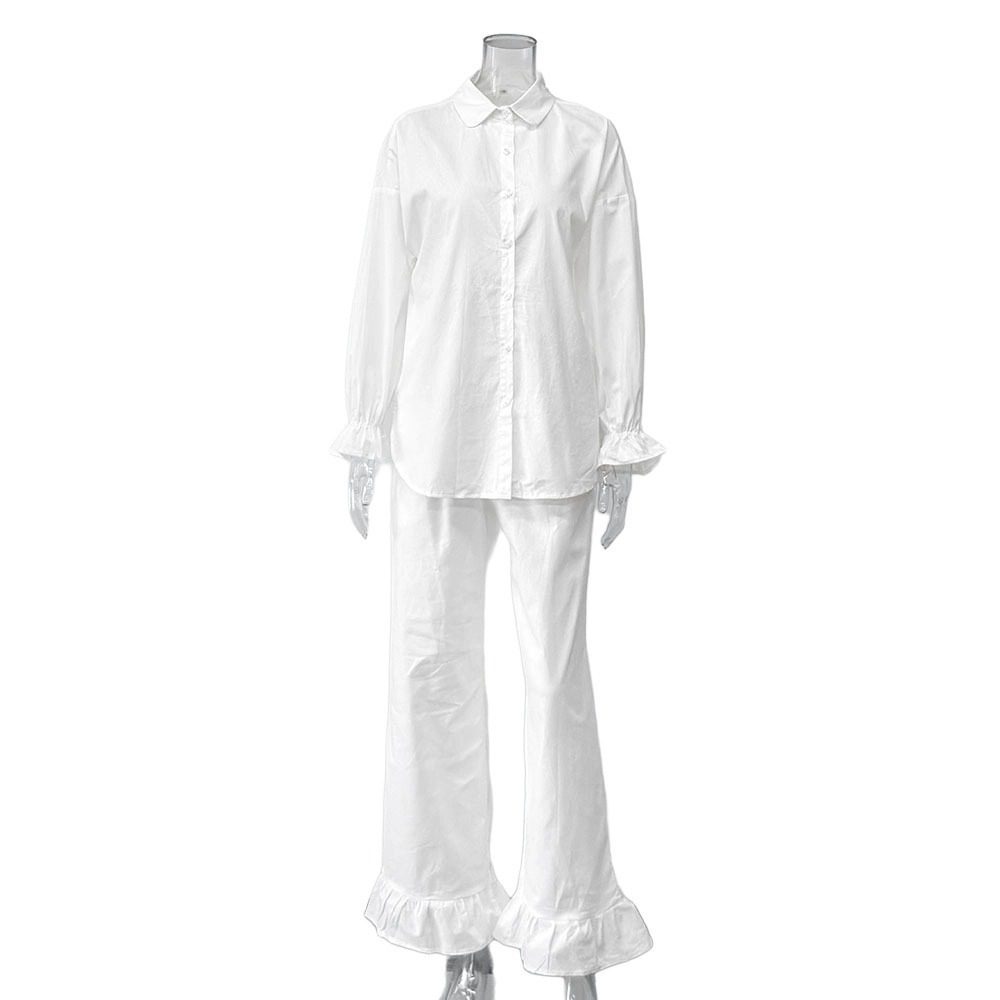 Loose Shirt And Trousers Two-piece Set