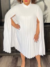 Cape Loose Pleated Plus Size African Dress