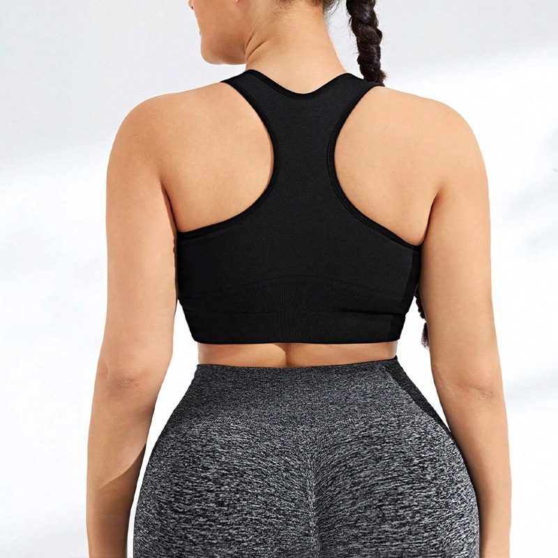 European And American Ladies Yoga Exercise Seamless Vest Shockproof Push-up Workout Underwear