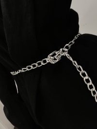 European And American Hip Hop Street Chain Metal Belt