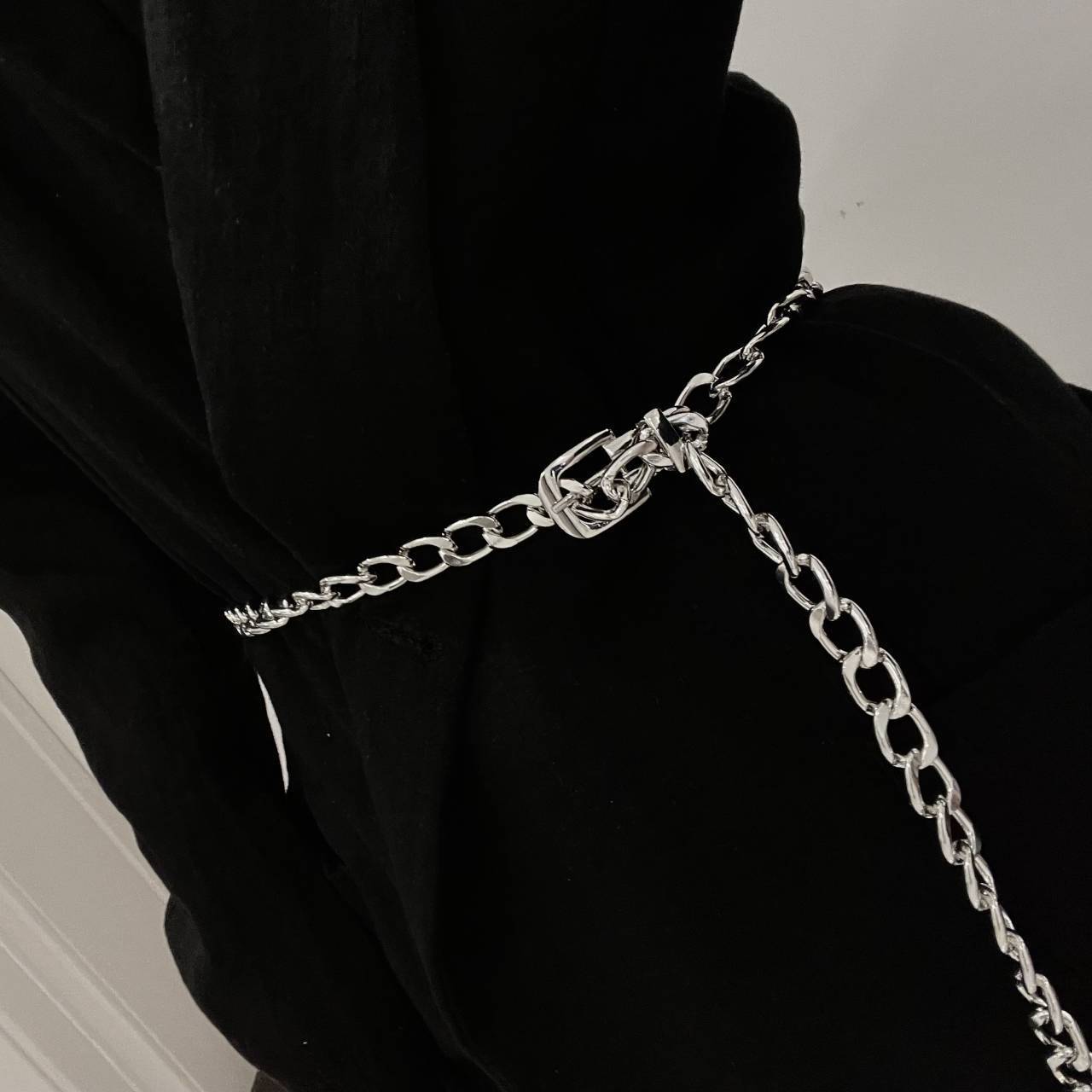 European And American Hip Hop Street Chain Metal Belt