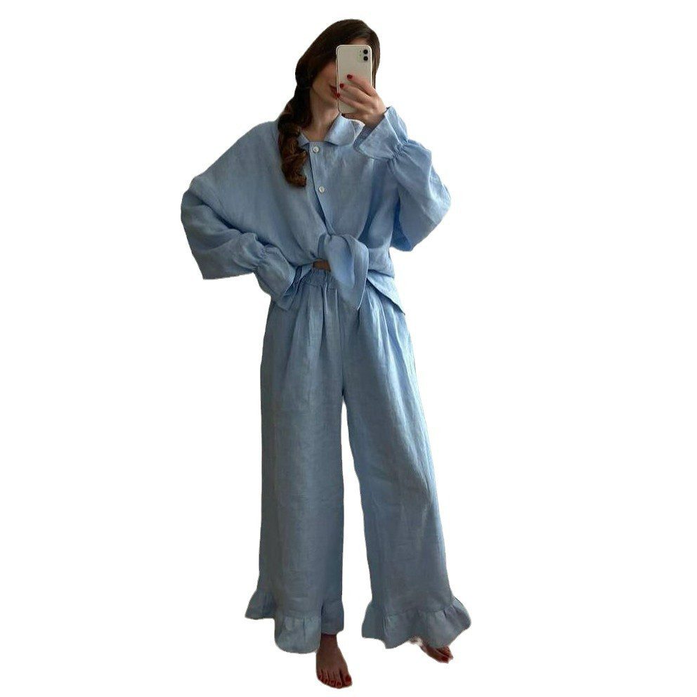 Loose Shirt And Trousers Two-piece Set