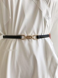 A Pair Of Buckles Belt Women's Fine Decoration Dress Matching